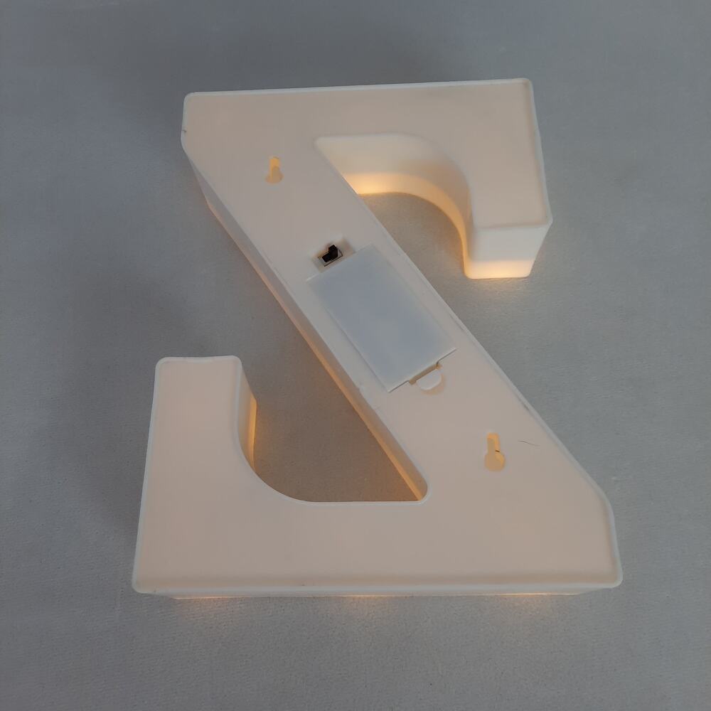 Letter Light "Z" LED Symbol Shape, Alphabet, Wall Hanging/Free Stand - Picture 3 of 5